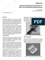 Triaxial Accelerometer For Race Car Performance