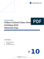 Video Culture Class: American Holidays #10 Veterans Day: Lesson Notes