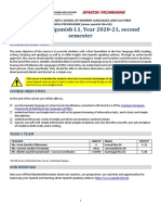 Syllabus SPAN1001 Year2020 21