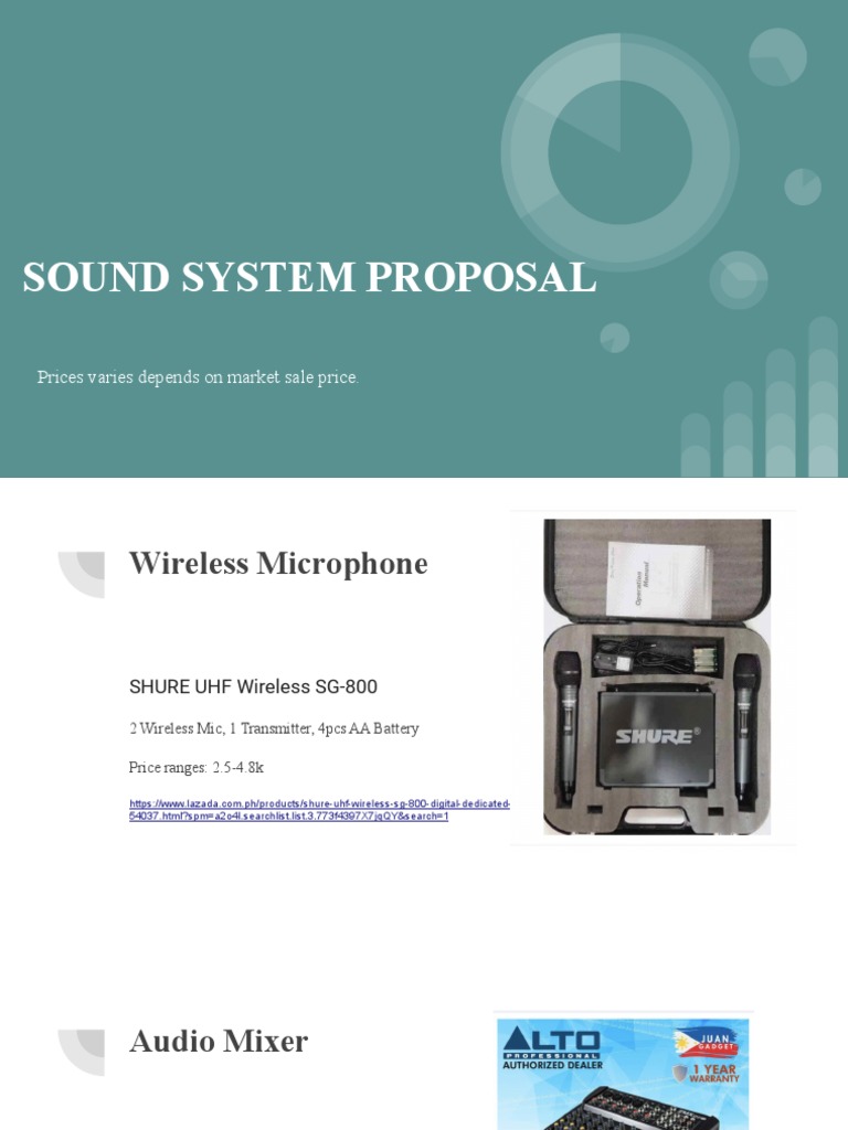 Sound System Proposal Overview | PDF | Guitar Family Instruments ...