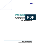 Bbreviations Cronyms: iPASOLINK Series