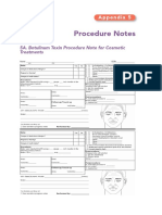 Procedure Notes: 5A. Botulinum Toxin Procedure Note For Cosmetic Treatments