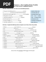 Practice 2 - First Conditional