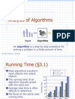 Analysis of Algorithms: An Algorithm Is A Step-By-Step Procedure For Solving A Problem in A Finite Amount of Time