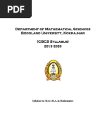 Department of Mathematical Sciences Bodoland University, Kokrajhar (CBCS Syllabus) 2019-2020