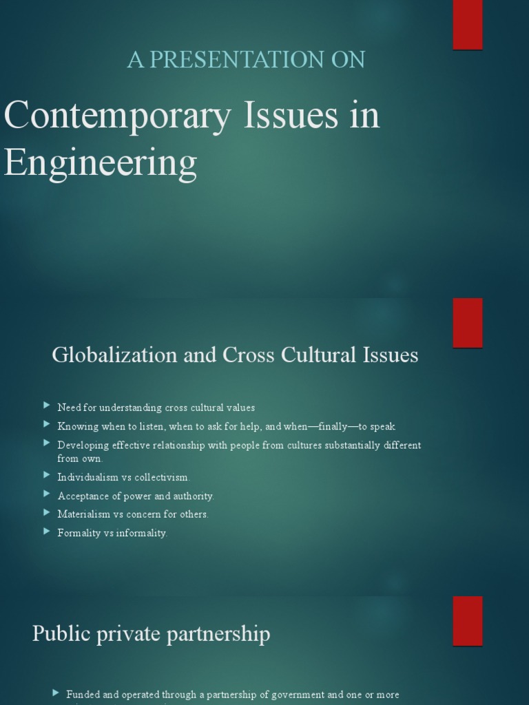 Contemporary Engineering Challenges | PDF
