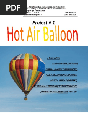 Hot Air Baloon Report