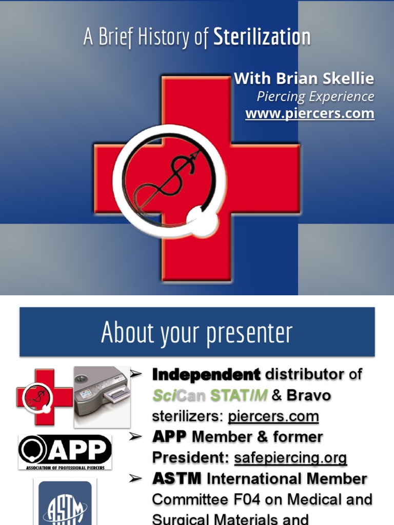 Brief History of Sterilization Live Version PDF Sterilization (Microbiology) Surgery