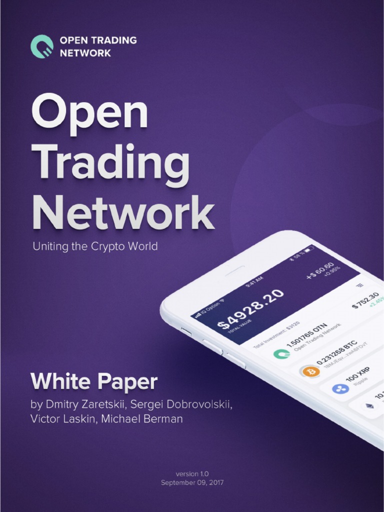 Open Trading Network White Paper en | PDF | Cryptocurrency | Bitcoin