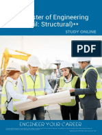 Master of Engineering (Civil: Structural) : Engineer Your Career