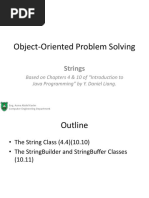 Object-Oriented Problem Solving: Strings