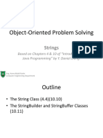 Object-Oriented Problem Solving: Strings