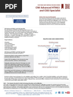 CIW Advanced HTML5 and CSS3 Specialist