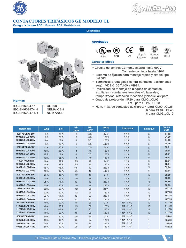 General Electric | PDF | Diodo emisor de luz | Corriente eléctrica