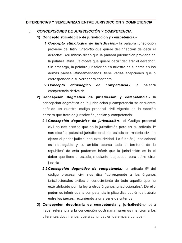 Jurisdicción y Competencia en Colombia | PDF | Jurisdicción ...
