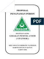 Proposal Pelaksanaan Penanaman Seribu Pohon