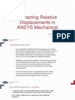 Extracting Relative Displacements in ANSYS Mechanical: Alex Grishin 3/1/2018