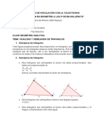 CLASE igualdad y semejanza de triángulos- Geometría analitica