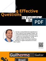 Creating Effective Questions To Evaluate A Business