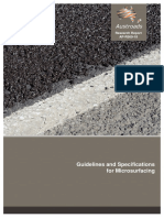 Guidelines and Specifications For Microsurfacing: Research Report AP-R569-18