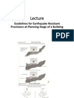 Guidelines For Earthquake Resistant Provisions at Planning Stage of A Building