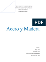 Trabajo de Acero y Madera