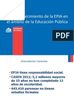 Fortalecimiento de EPJA en El Ámbito de La Educación Pública