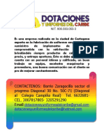Portafolio Dotaciones y Uniformes Del Caribe