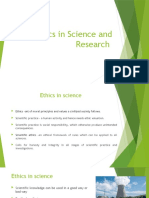 Ethics in Science and Research