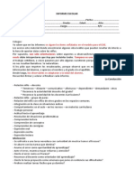 Pautas para Elaborar Informe Escolar