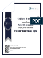 Evaluador de Aprendizaje Curso Desarrollo Estrategias