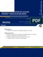 Modelos Gestion Calidad Deming y Malcolm Baldrige