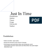 Just in Time: - Pendahuluan - Definisi - Tujuan - Fungsi - Fifo & Lifo - Aplikasi