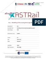 Modelling Satellite-Based Moving Block Signalling