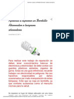 Aprende A Reparar Un Bombillo Ahorrador o Lampara Ahoradora