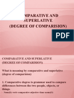 Comparative and Superlative (Degree of Comparision)