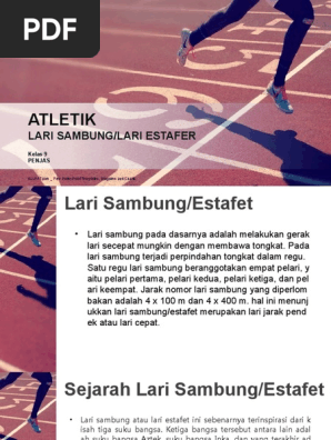 Lari Sambung Atau Lari Estafet