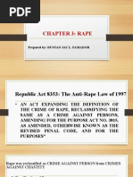 Chapter 3: Rape: Prepared By: Rustan Jay L. Famador