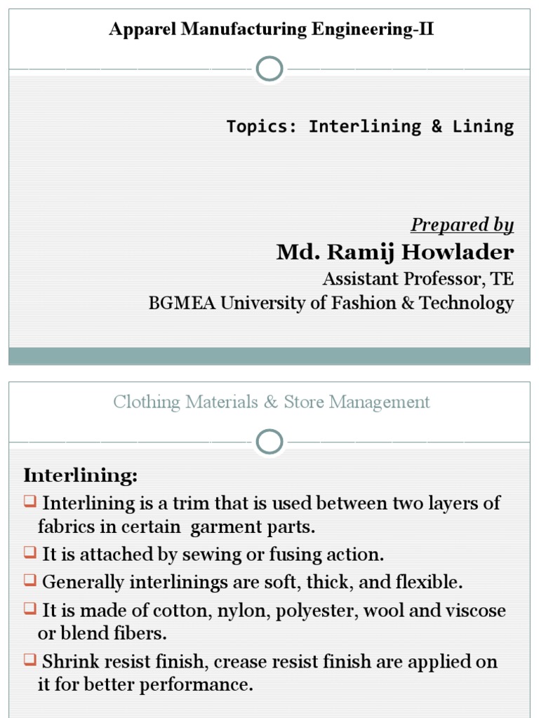 Apparel Manufacturing EngineeringII Md. Ramij Howlader Download