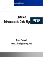 Introduction To Delta-Sigma Adcs: Ece1371 Advanced Analog Circuits