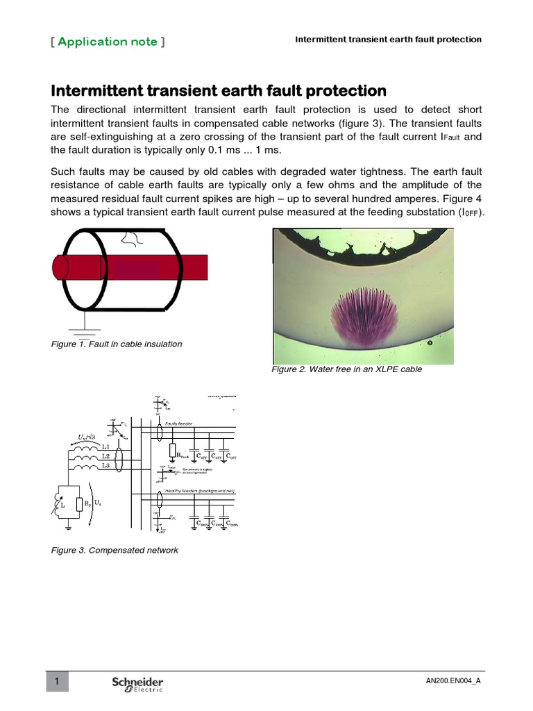Intermittent Transient Earth Fault Protection: Application Note | PDF ...