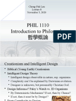 PHIL 1110 Introduction to Philosophy 哲學概論: Chong-Fuk Lau November 5, 2020