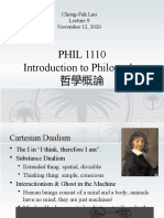 PHIL 1110 Introduction to Philosophy 哲學概論: Chong-Fuk Lau November 12, 2020