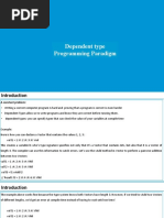 Dependent Programming Paradigm