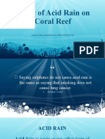 Effect of Acid Rain On Coral Reef