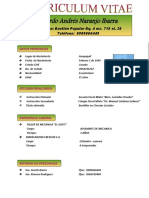 Currículo Ricardo Naranjo Ecuatoriano Mecánico Estibador