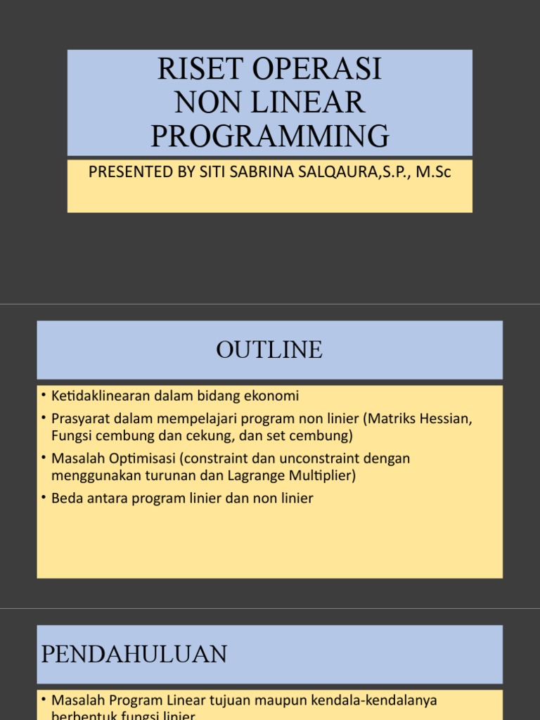 Perbedaan Linear dan Nonlinear dalam Riset | PDF