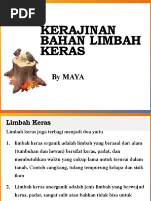 Kerajinan Bahan Limbah Keras Kelas 8