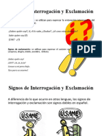 Signos de Interrogación y Exclamación