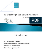 Influx Nerveux 1 Cellules Excitables